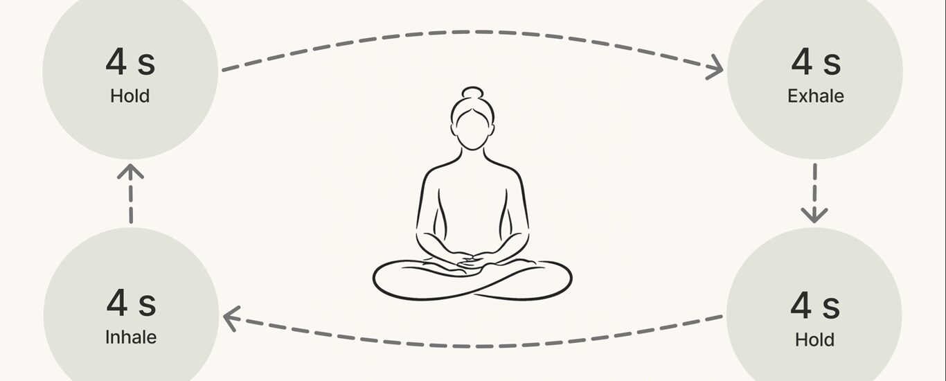 Box breathing timer explanation