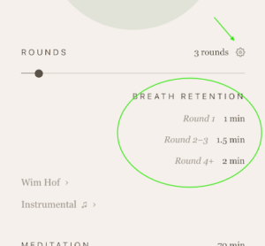 New feature in Ma the free breathwork and meditation app